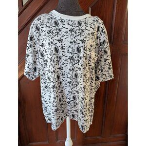 Venezia Womens Floral Pattern Top Size 2X